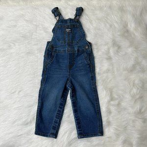 OshKosh B'Gosh Vestbak Long Pants Blue Denim Overalls Size 18M